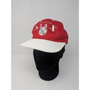 1998 AFC Ajax Euro League Dutch Eredivisie Red White Youth Hat Snapback